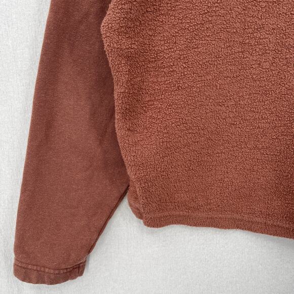 REI Wallace Lake Fleece Pullover Womens Small Rose Sunfade Clay Hemp Funnel Neck - Picture 15 of 16